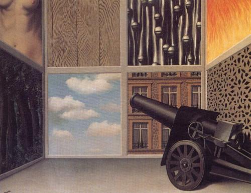 Rene Magritte - "On the threshold of liberty" (1929)