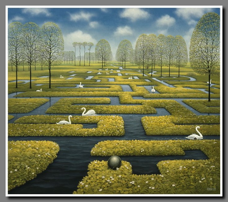 Jacek Yerka "Wiosna"