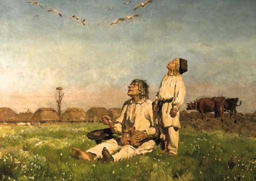 Józef Chełmoński - "Bociany" (1900)