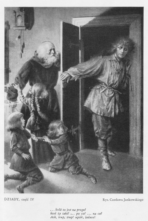 Upiór, Dziady IV, rysunek Jankowskiego