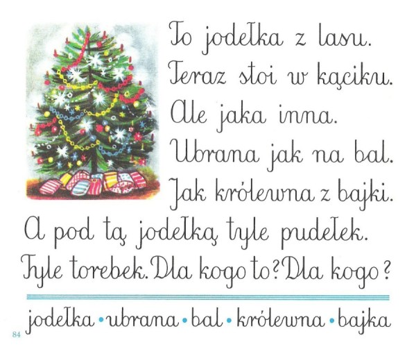 Elementarz Falskiego - Choinka Elementarz Falskiego - Choinka, karta