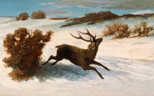 jelen-uciekajacy-w-sniegu